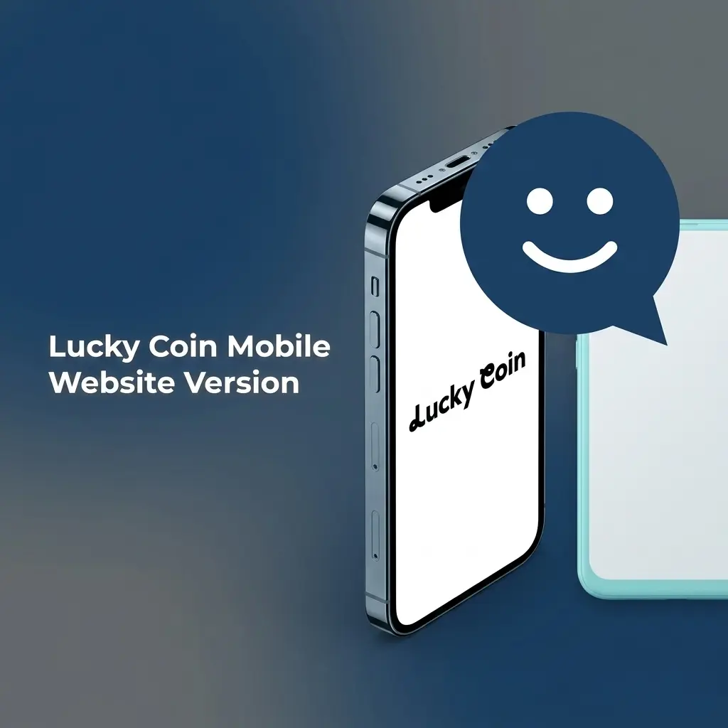 Lucky Coin mobile-optimised website displayed on smartphones and tablets, offering sports betting, casino games and live dealer tables