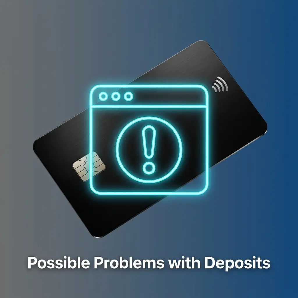 Common deposit problems including verification, bank limits, declined cards and incorrect crypto network details