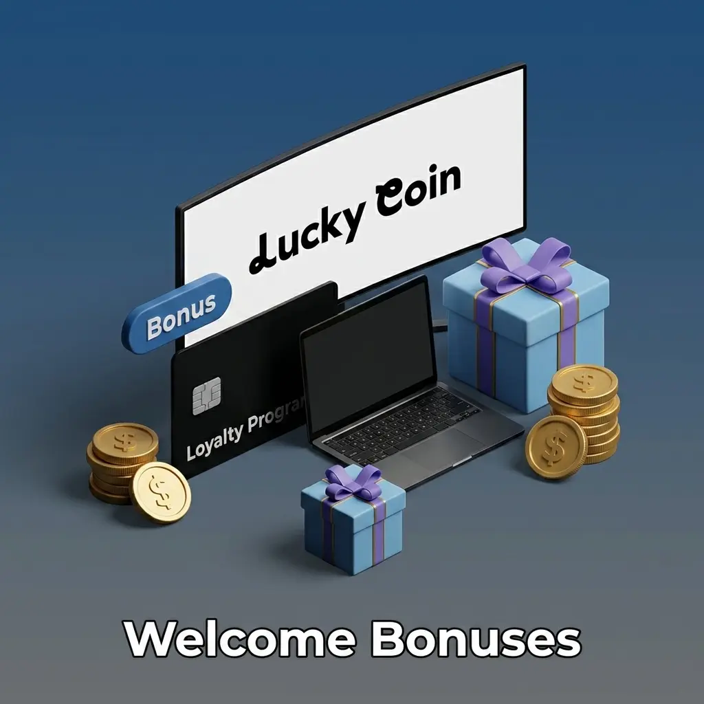 Lucky Coin welcome bonus details showing Degen Club cashback and rakeback rewards up to 35%