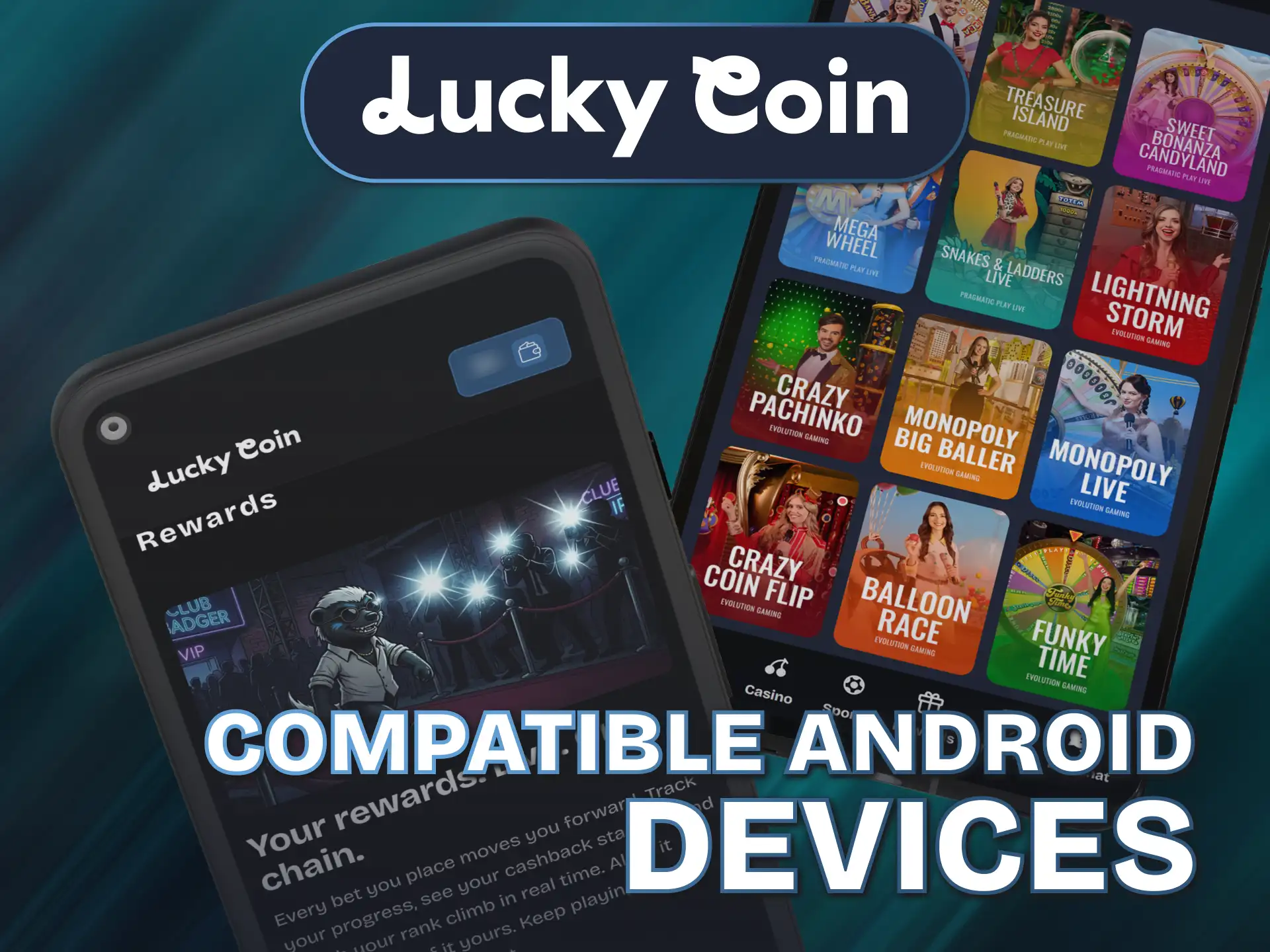Check the systems matching requirements for the optimized Lucky Coin Android App.