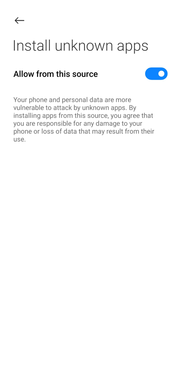 Change your system device settings permissions to download Lucky Coin App.