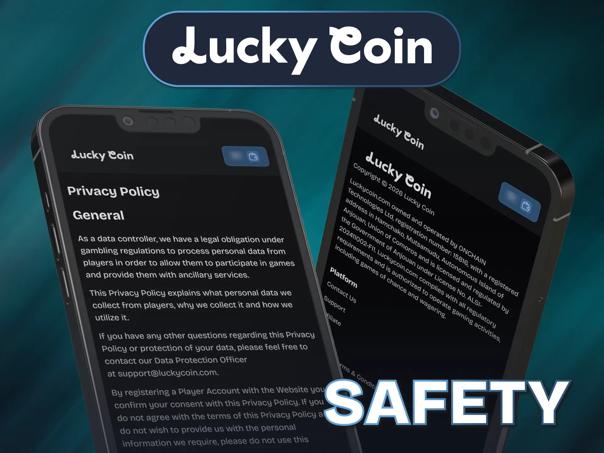 Learn about secure malware-free safety certification protocols of Lucky Coin App.