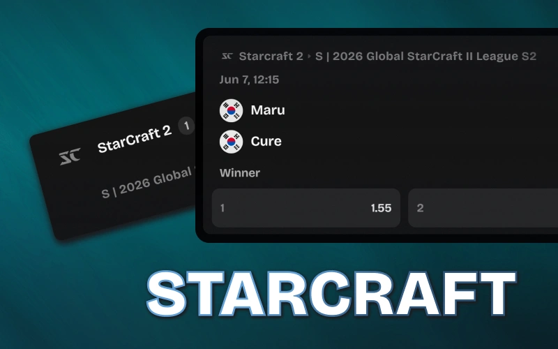 Support your players using the Lucky Coin StarCraft esports dashboard.