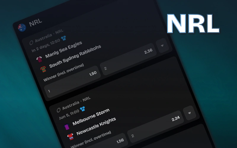 Win real cash backing your top NRL sports teams with Lucky Coin.