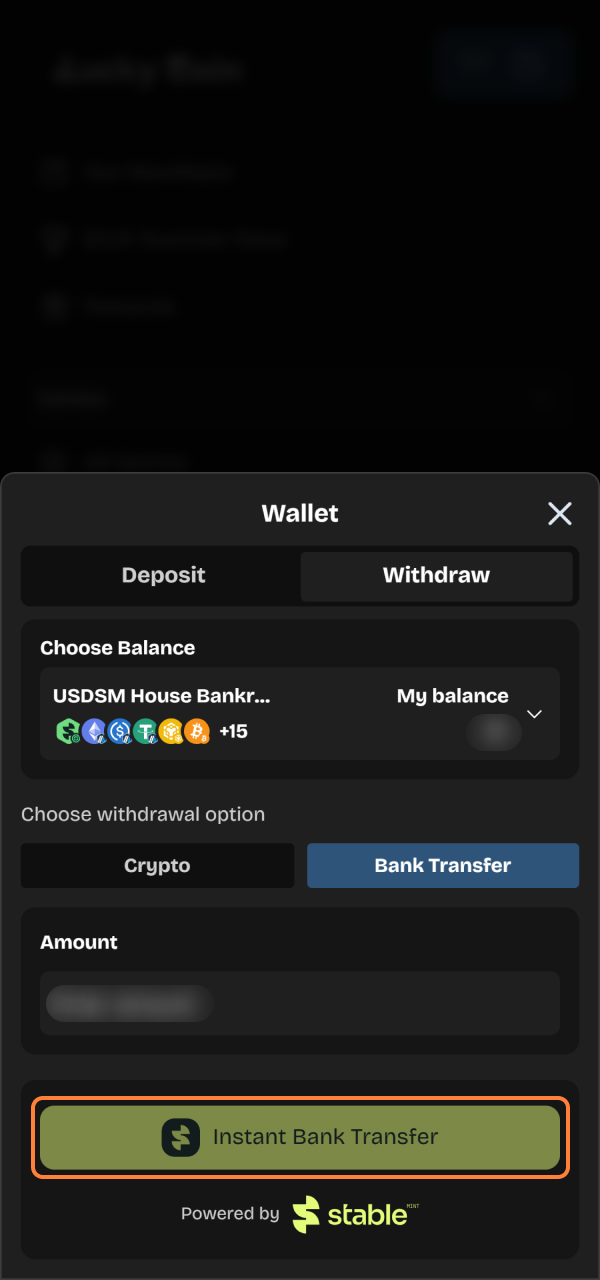 Submit the finalized voucher form to process your premium Lucky Coin Withdrawal.